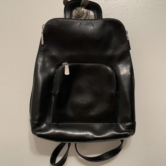 Kesslord Black vintage leather back pack - Picture 10 of 13